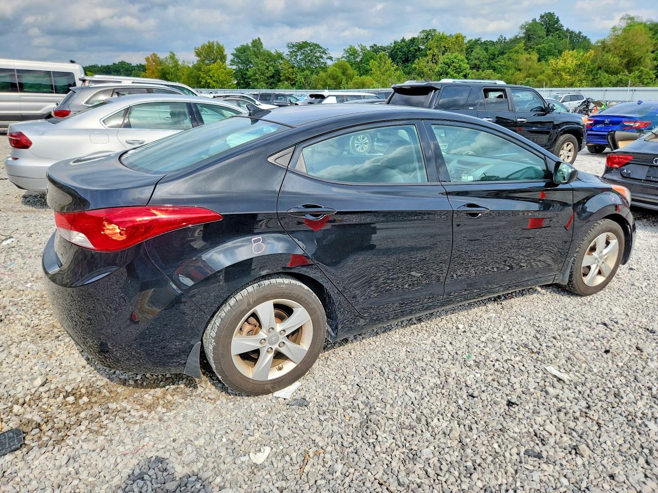 2013 Hyundai Elantra Gls Black vin: 5NPDH4AE1DH400928