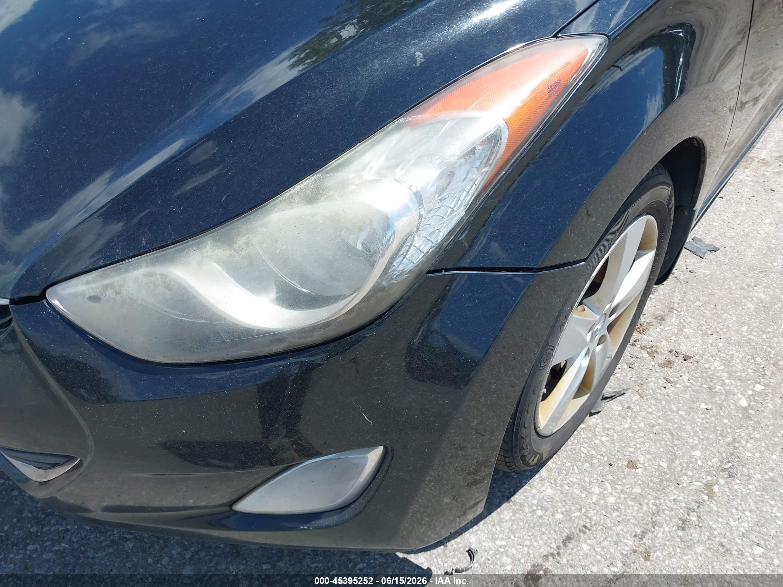 2013 Hyundai Elantra Gls Black vin: 5NPDH4AE1DH406549