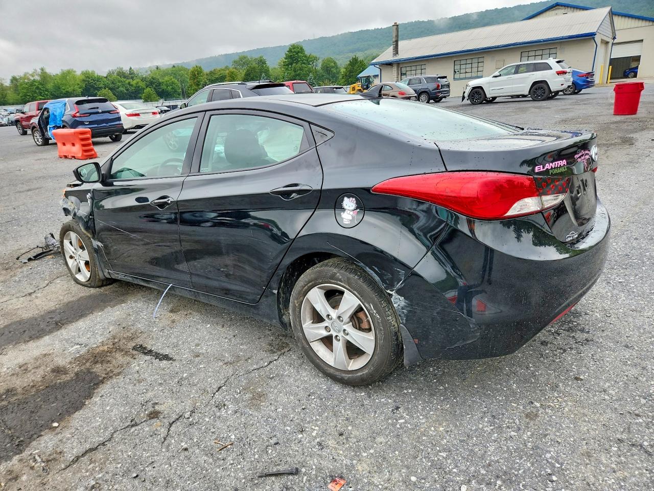 2013 Hyundai Elantra Gls Black vin: 5NPDH4AE1DH407328