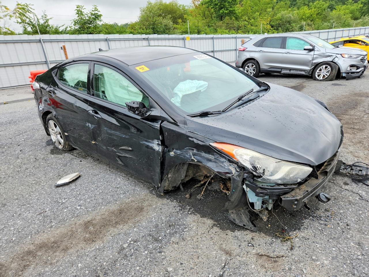 2013 Hyundai Elantra Gls Black vin: 5NPDH4AE1DH407328