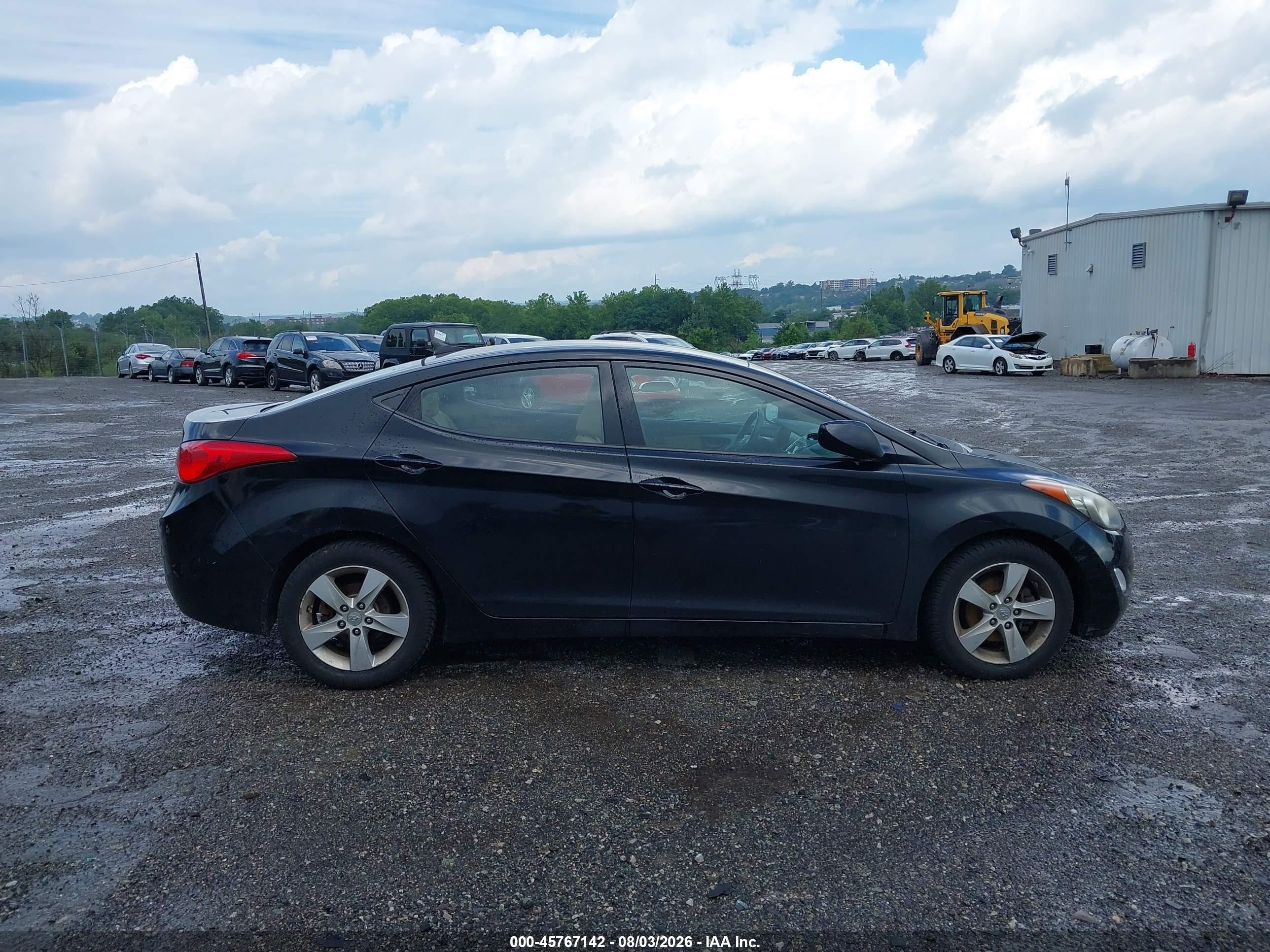 2013 Hyundai Elantra Gls Черный vin: 5NPDH4AE1DH411203