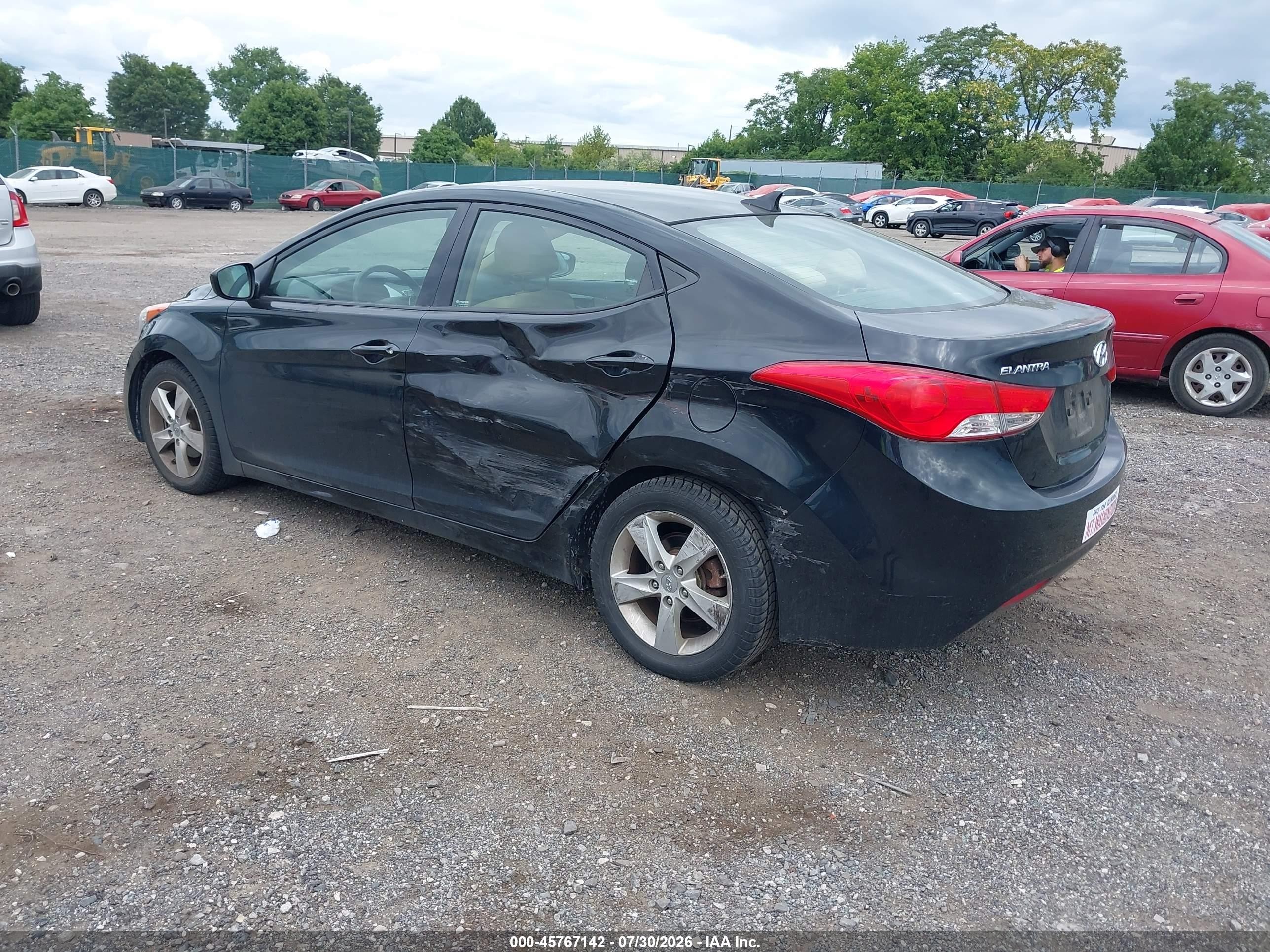 2013 Hyundai Elantra Gls Черный vin: 5NPDH4AE1DH411203