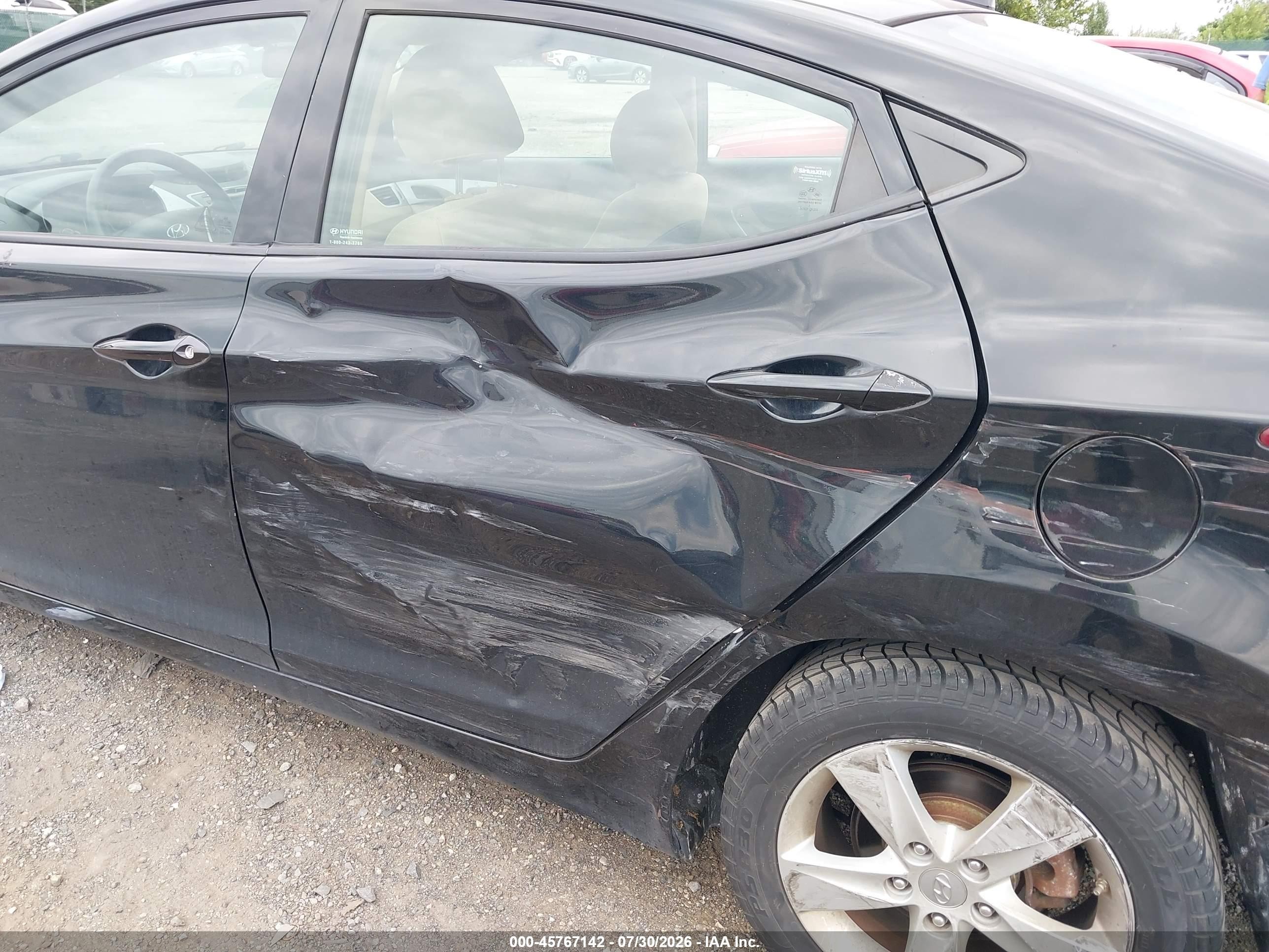 2013 Hyundai Elantra Gls Черный vin: 5NPDH4AE1DH411203