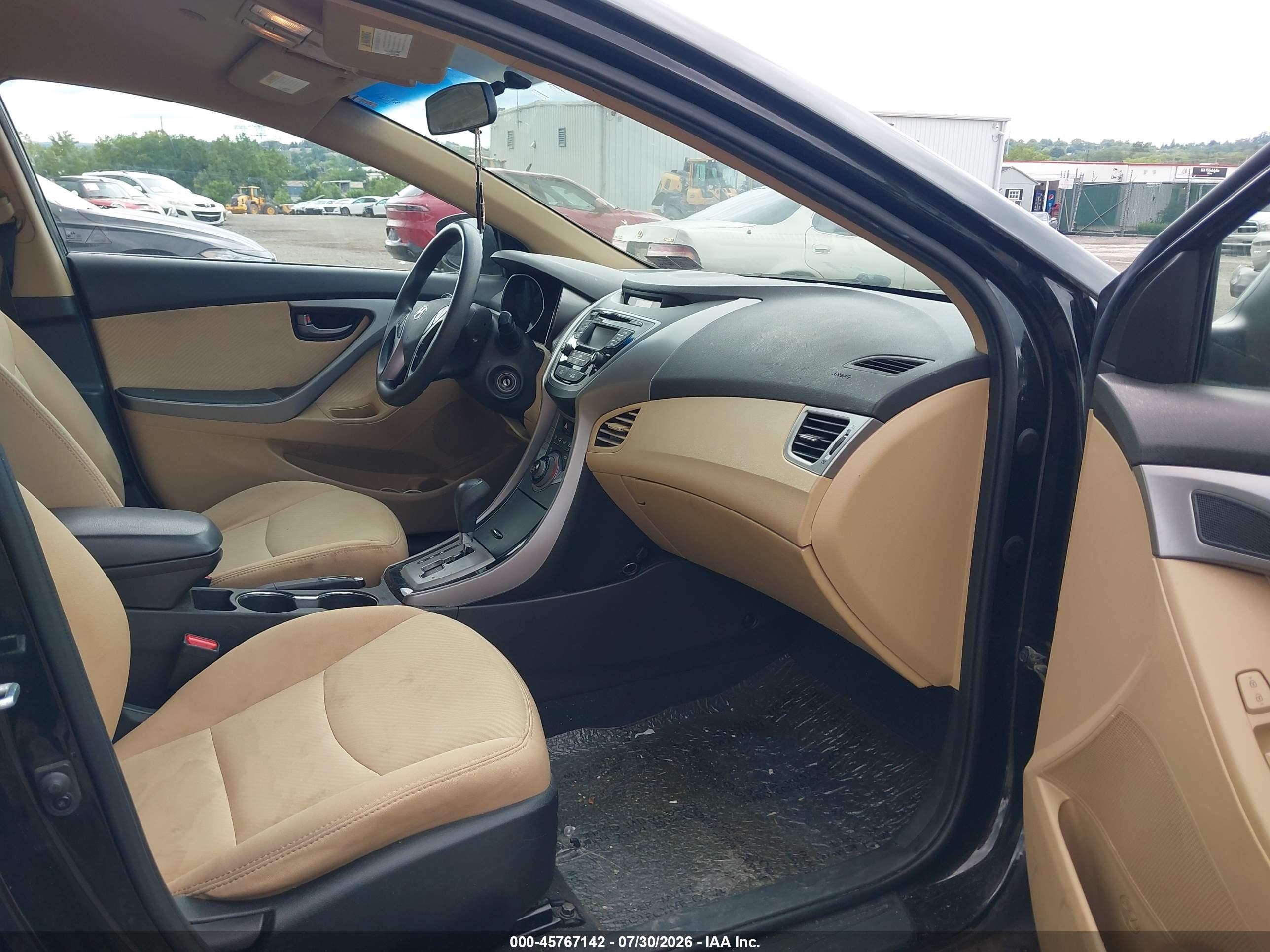 2013 Hyundai Elantra Gls Черный vin: 5NPDH4AE1DH411203