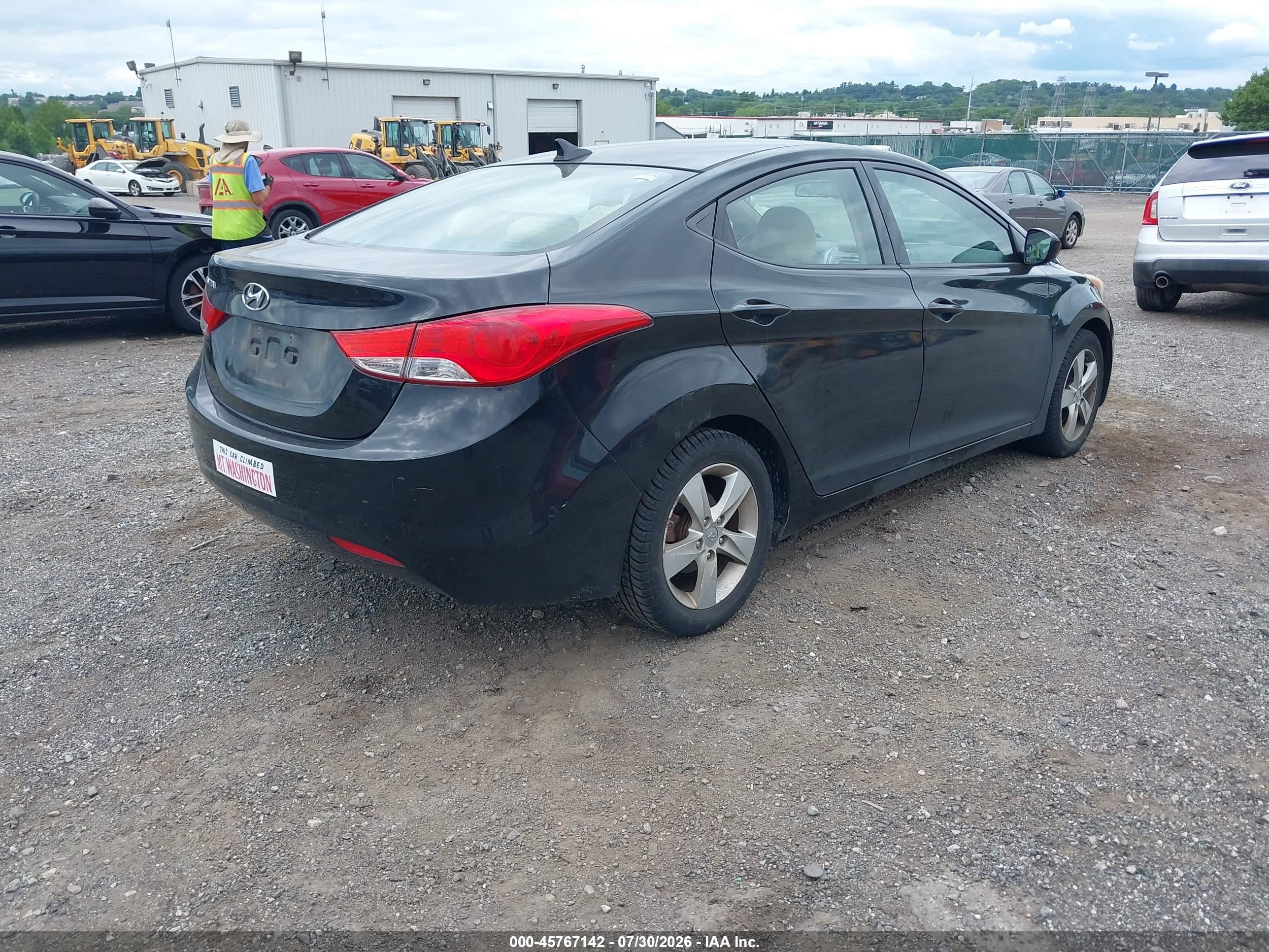 2013 Hyundai Elantra Gls Черный vin: 5NPDH4AE1DH411203