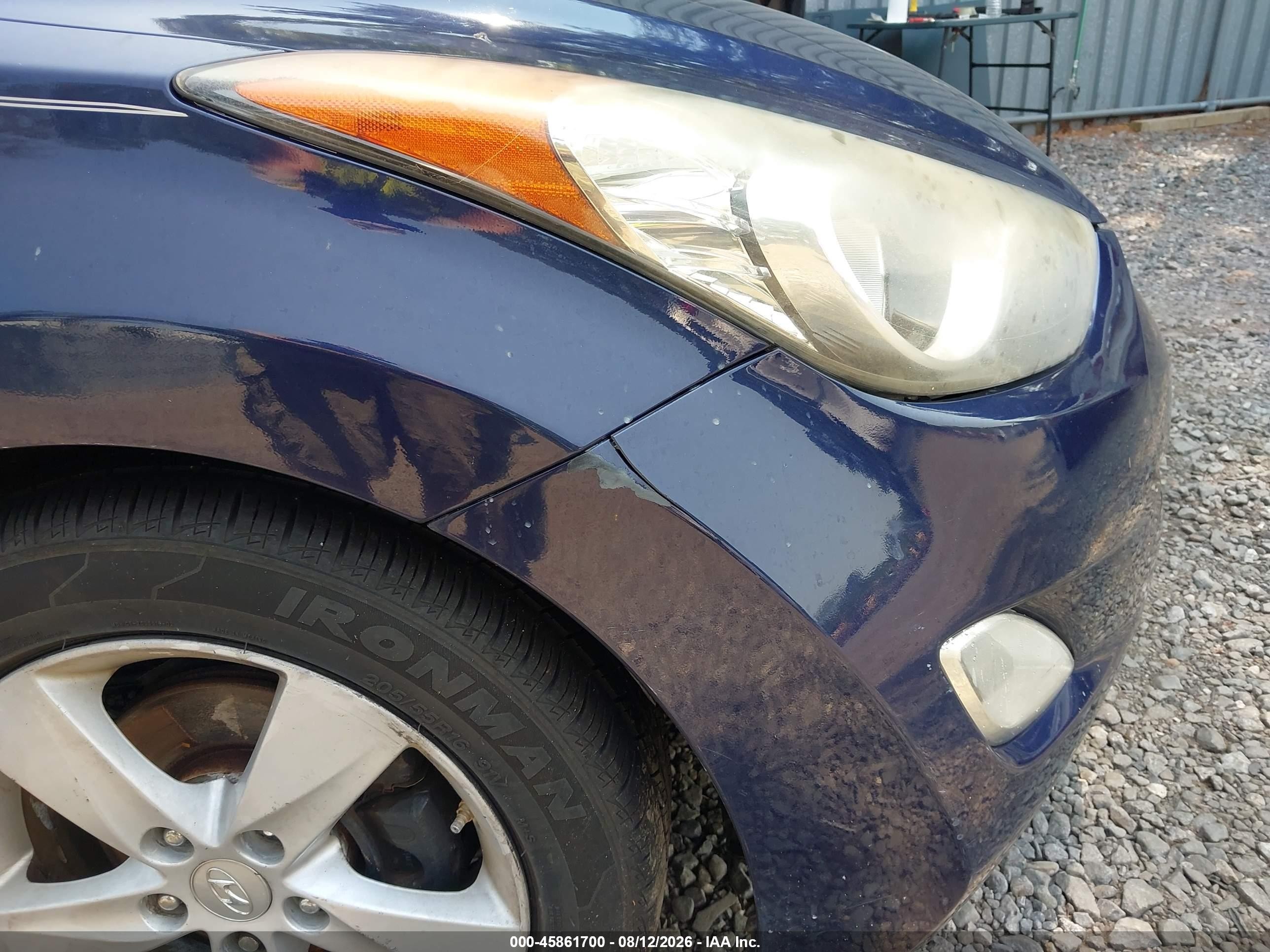 2013 Hyundai Elantra Gls Dark Blue vin: 5NPDH4AE1DH413985