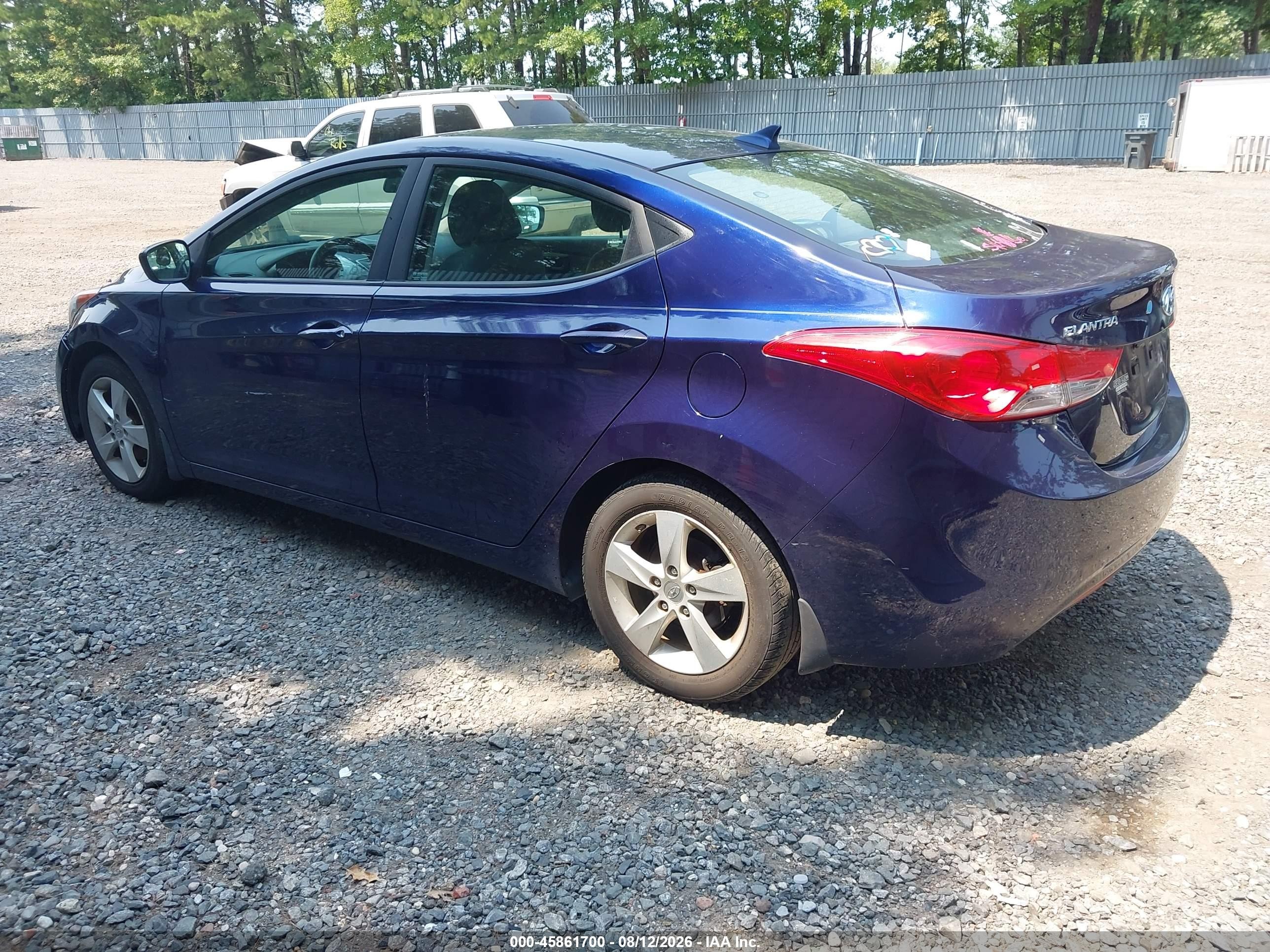 2013 Hyundai Elantra Gls Dark Blue vin: 5NPDH4AE1DH413985