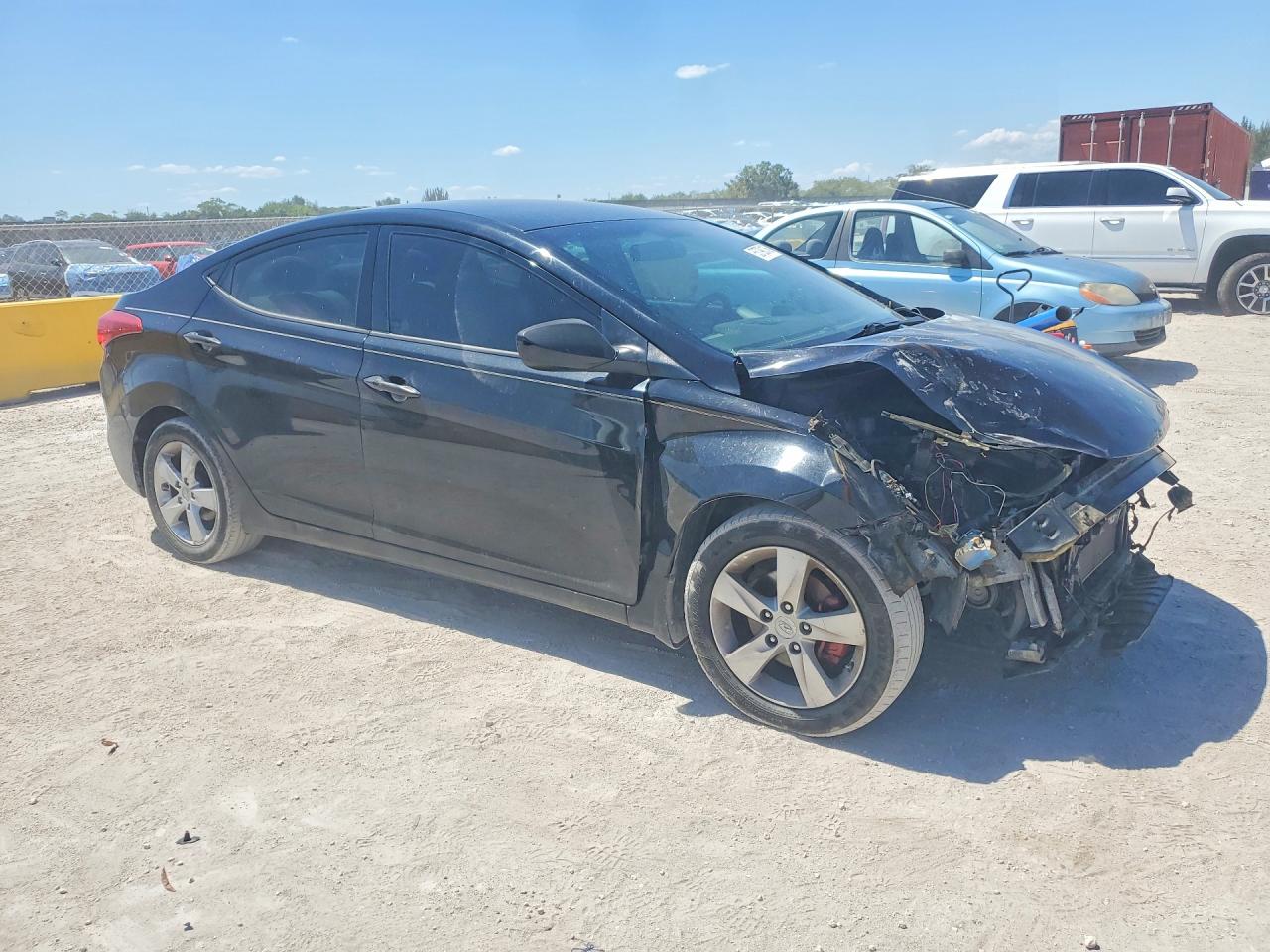 2013 Hyundai Elantra Gls Black vin: 5NPDH4AE1DH414599