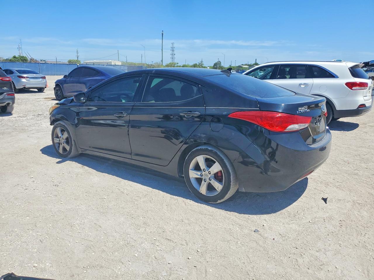 2013 Hyundai Elantra Gls Black vin: 5NPDH4AE1DH414599