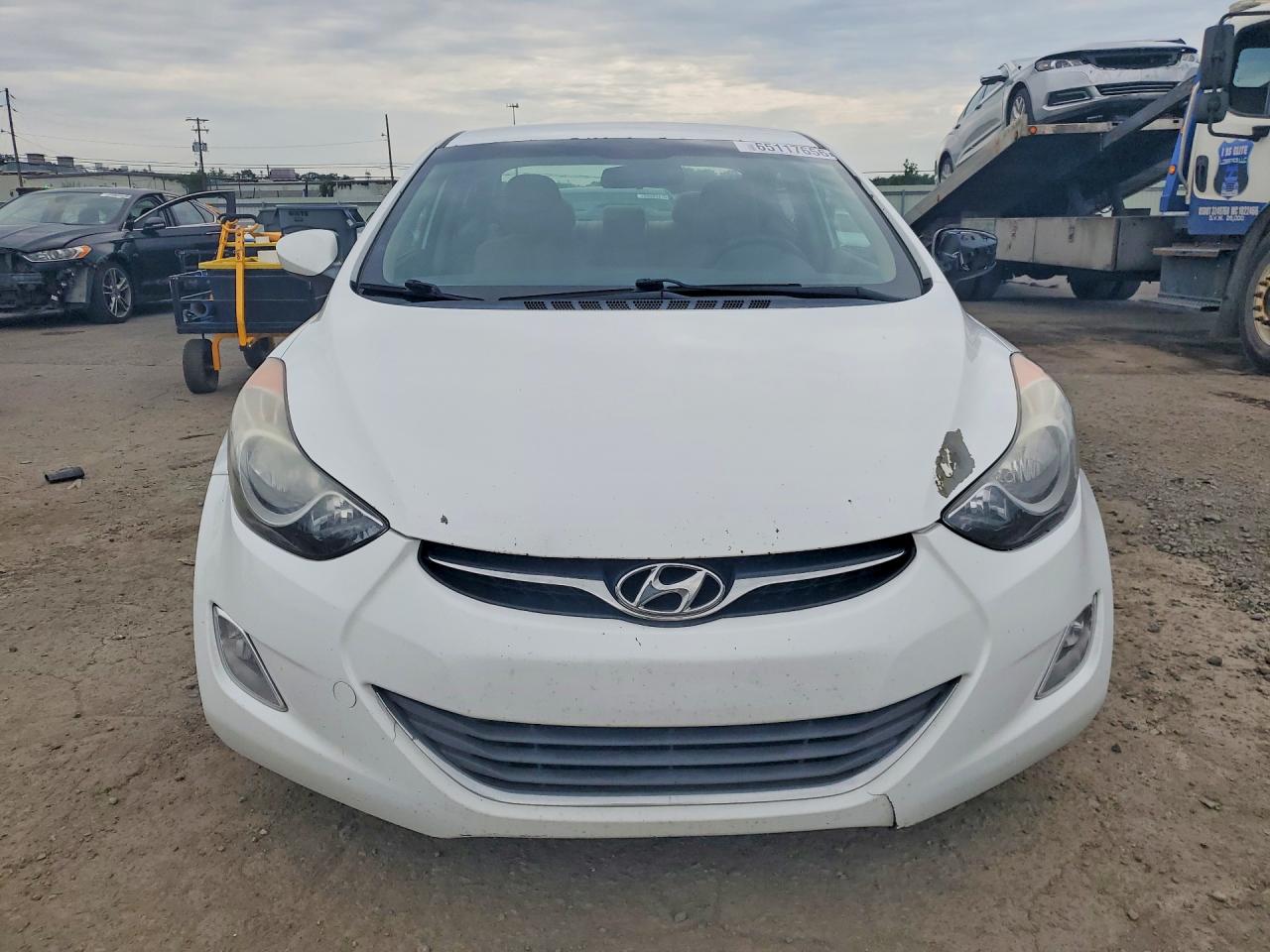 2013 Hyundai Elantra Gls White vin: 5NPDH4AE1DH424937