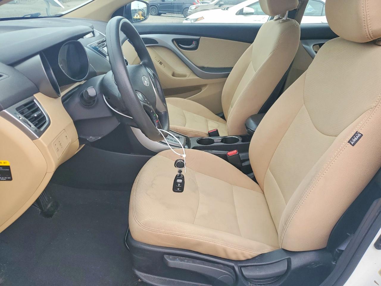 2013 Hyundai Elantra Gls White vin: 5NPDH4AE1DH424937