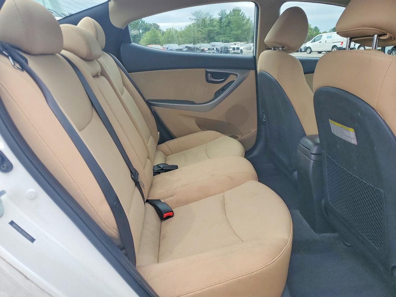 2013 Hyundai Elantra Gls White vin: 5NPDH4AE1DH424937