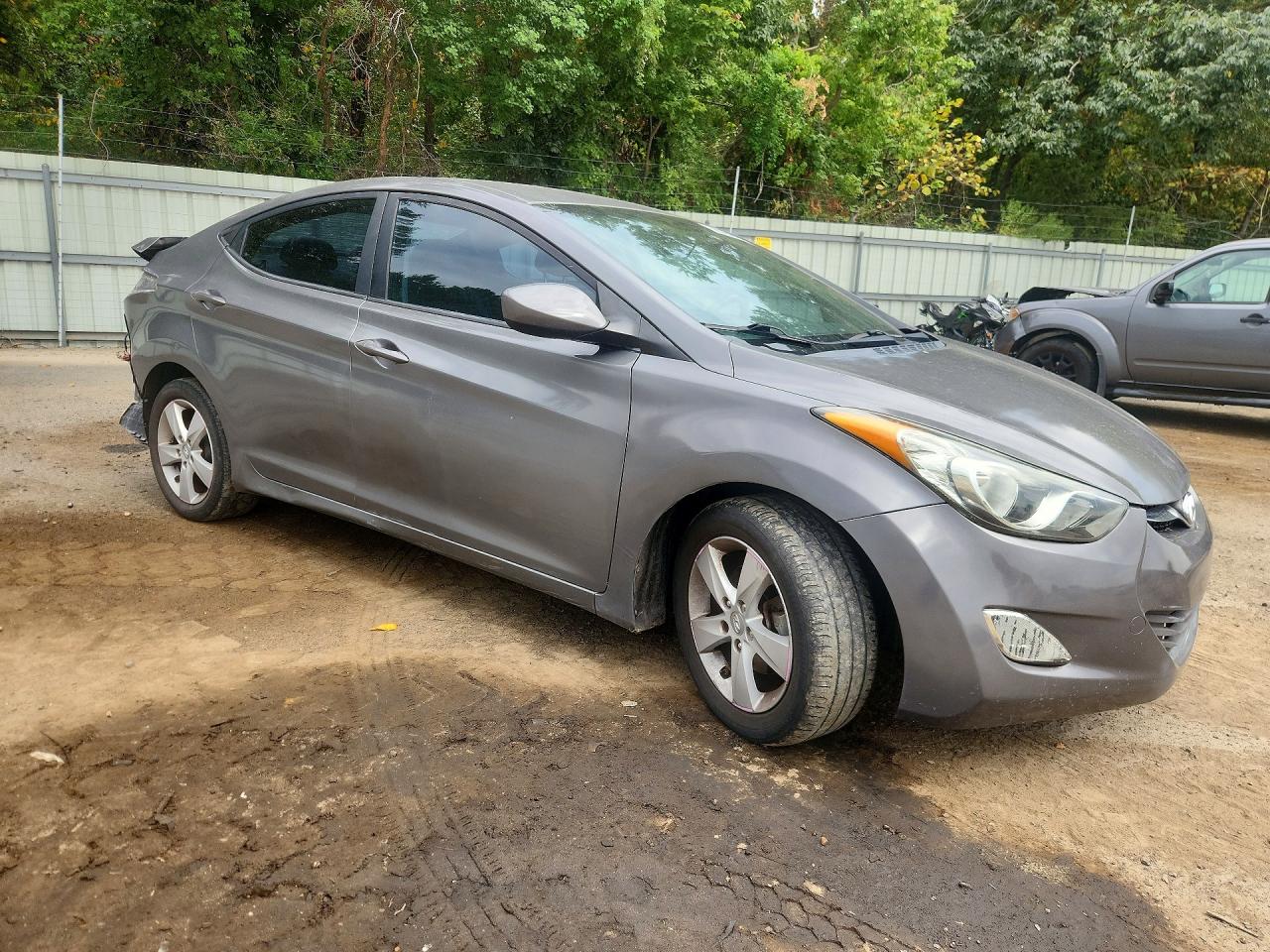 2013 Hyundai Elantra Gls Gray vin: 5NPDH4AE1DH425554