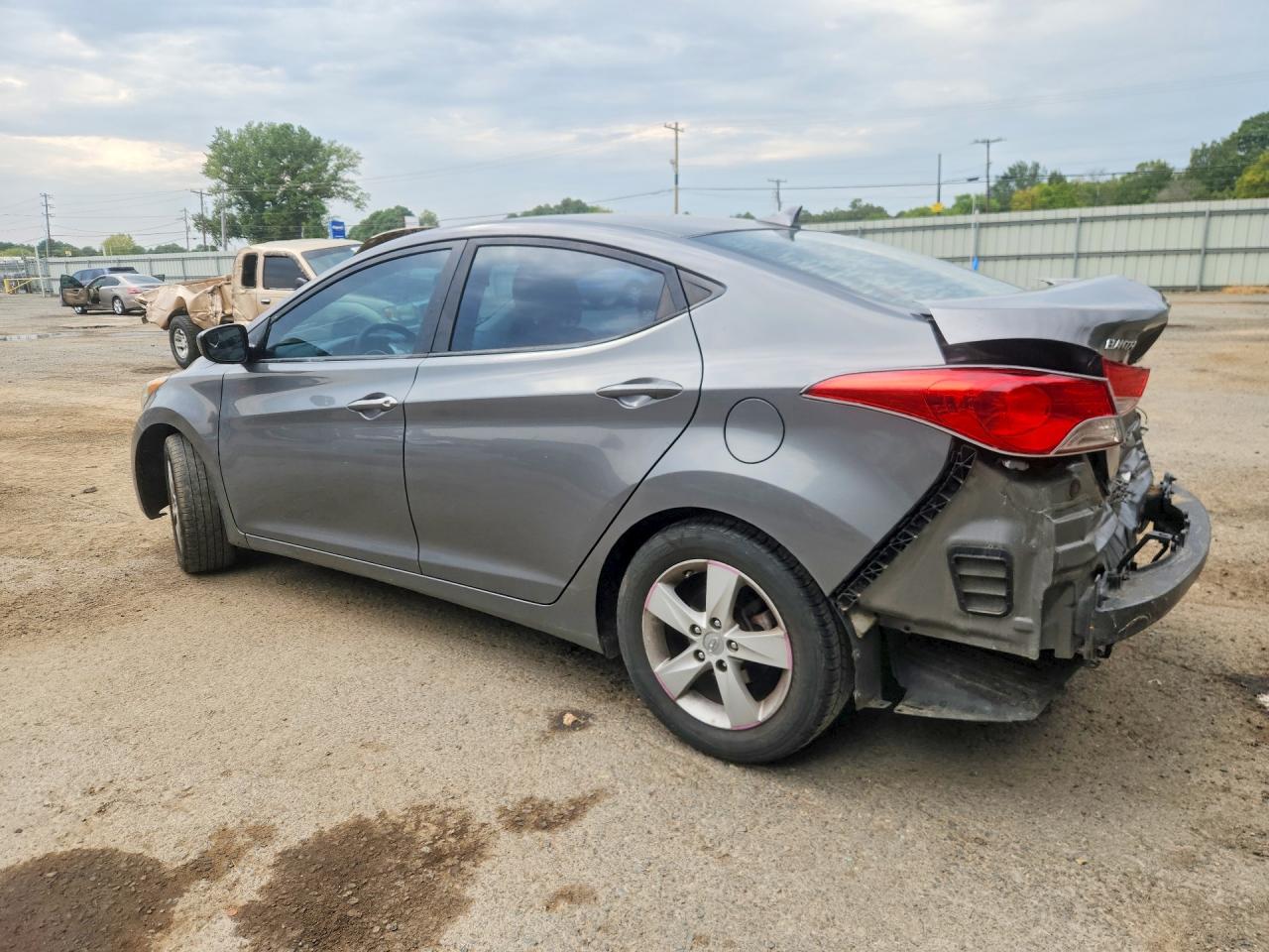 2013 Hyundai Elantra Gls Gray vin: 5NPDH4AE1DH425554