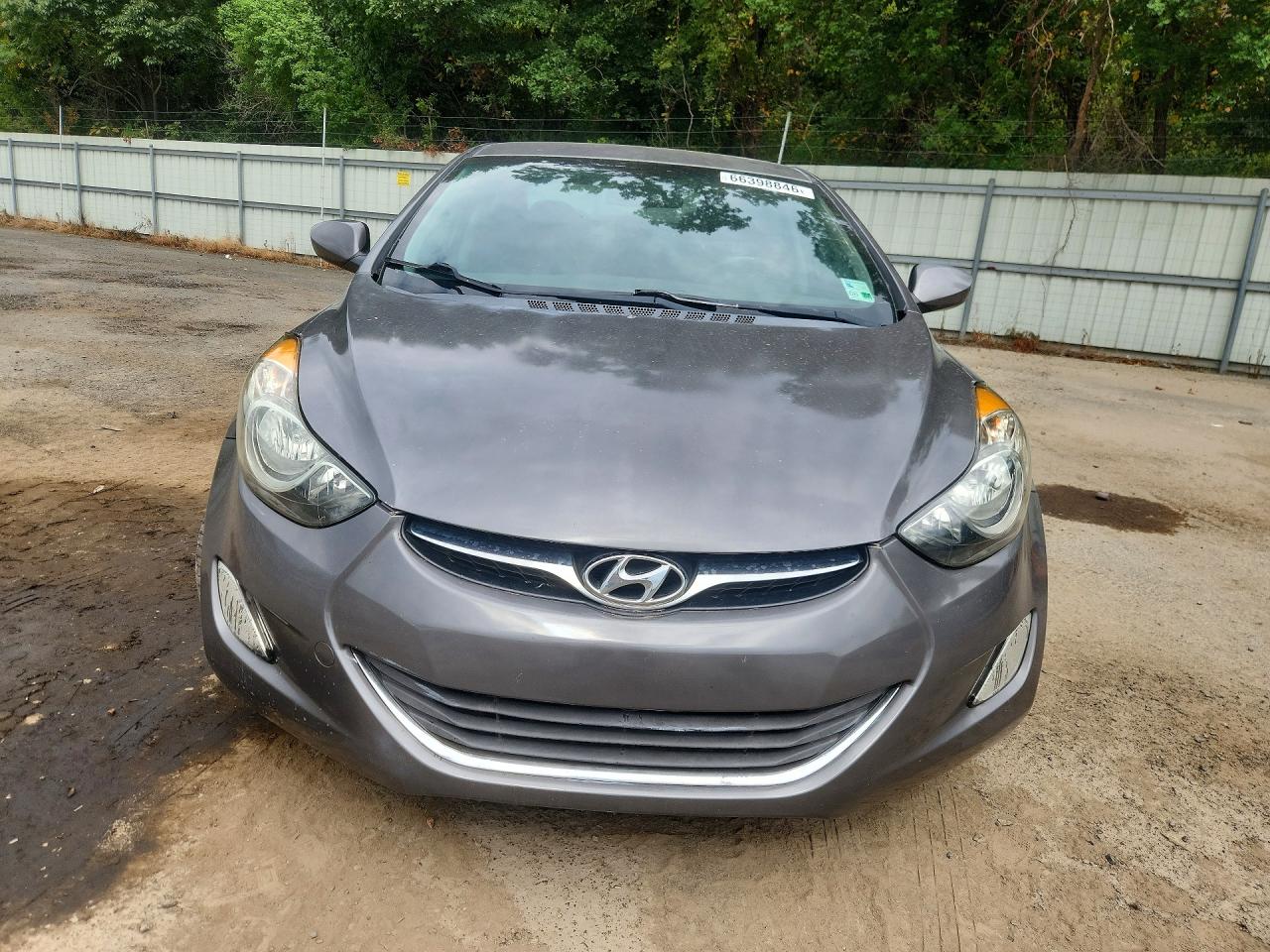 2013 Hyundai Elantra Gls Gray vin: 5NPDH4AE1DH425554