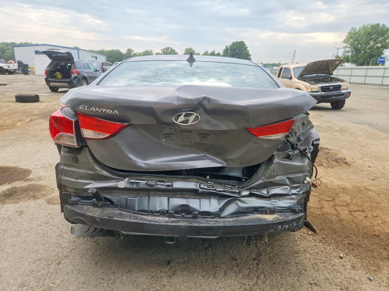 2013 Hyundai Elantra Gls Gray vin: 5NPDH4AE1DH425554