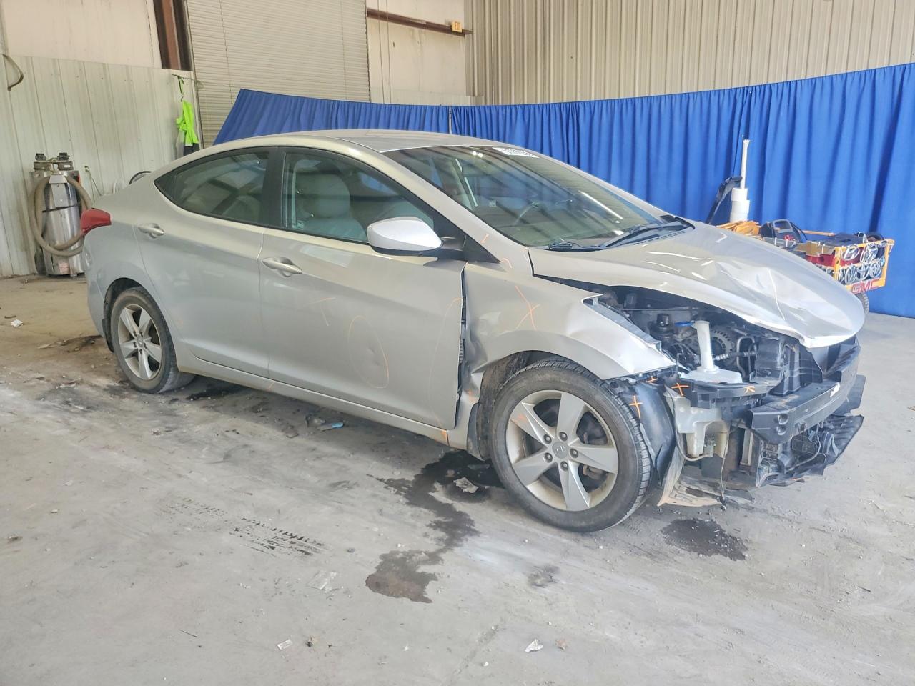 2013 Hyundai Elantra Gls Silver vin: 5NPDH4AE1DH426011