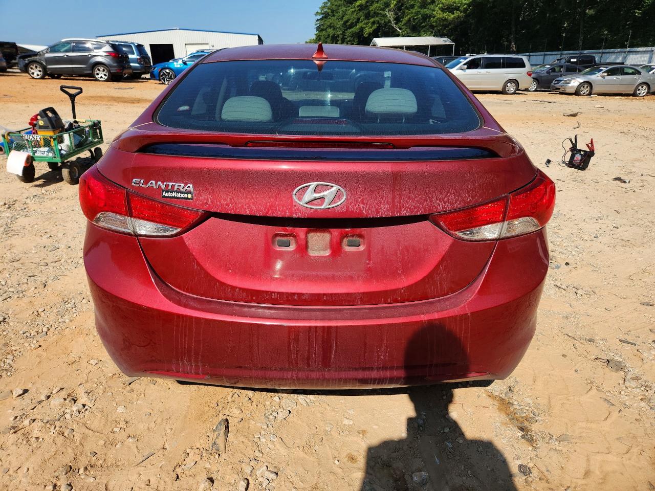 2013 Hyundai Elantra Gls Бордовый vin: 5NPDH4AE1DH431080