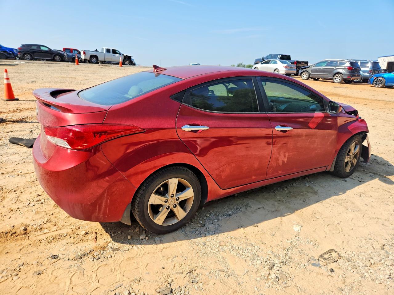 2013 Hyundai Elantra Gls Бордовый vin: 5NPDH4AE1DH431080