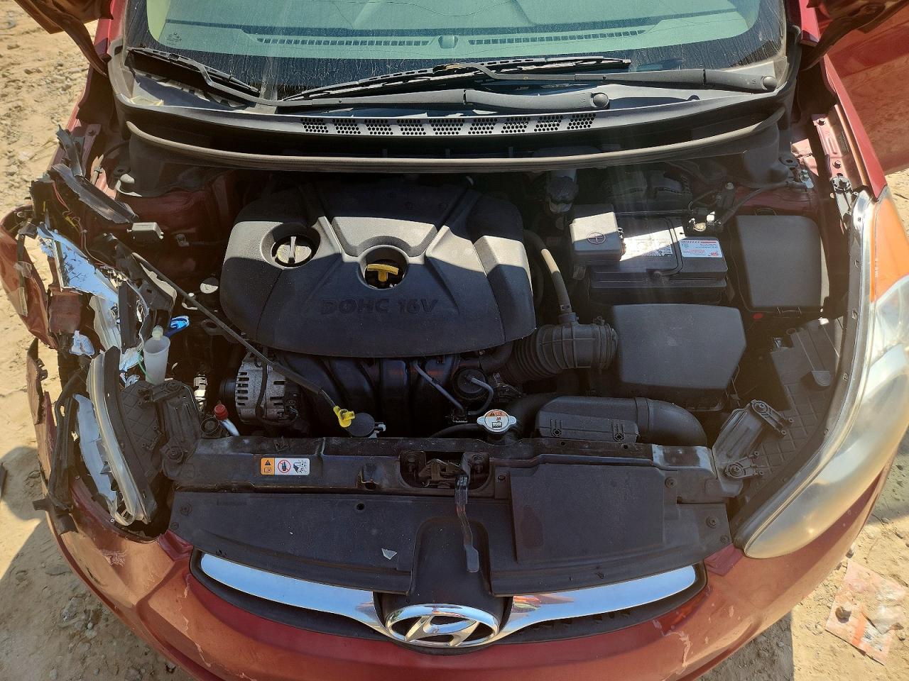 2013 Hyundai Elantra Gls Бордовый vin: 5NPDH4AE1DH431080