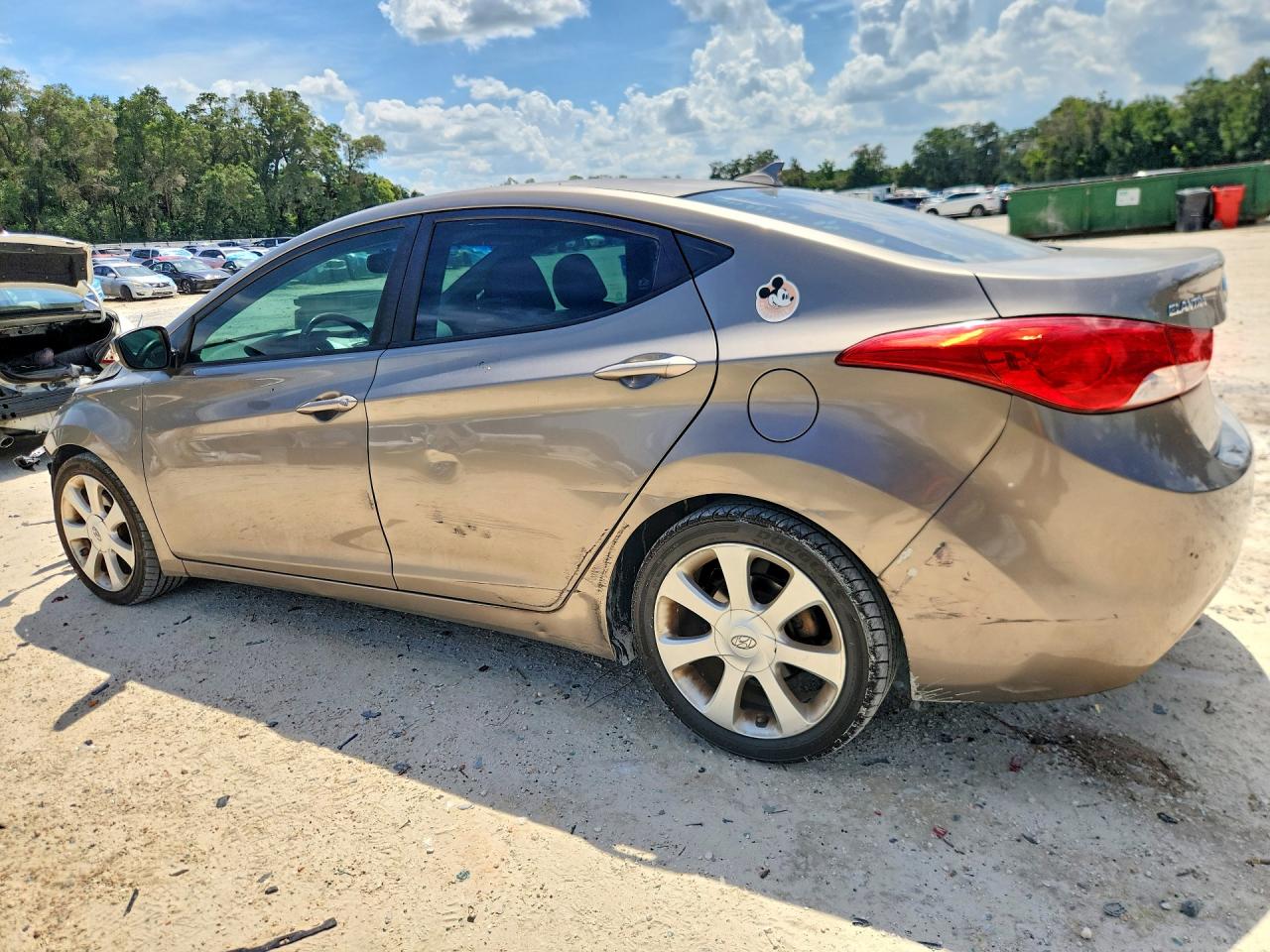 2013 Hyundai Elantra Limited Gray vin: 5NPDH4AE1DH438854