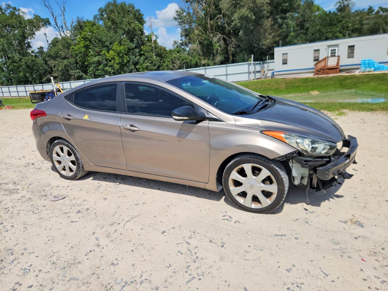 2013 Hyundai Elantra Limited Gray vin: 5NPDH4AE1DH438854