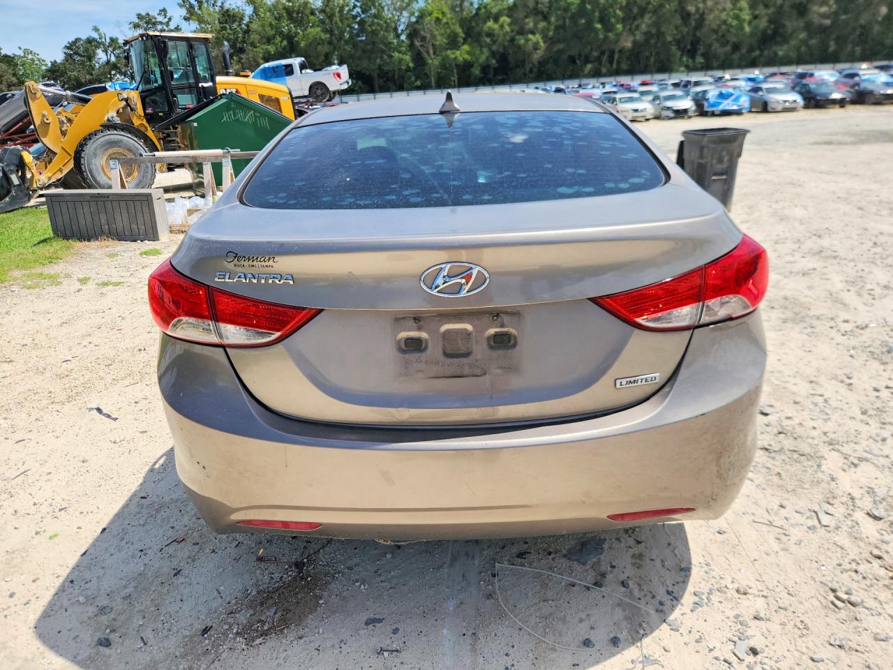 2013 Hyundai Elantra Limited Gray vin: 5NPDH4AE1DH438854