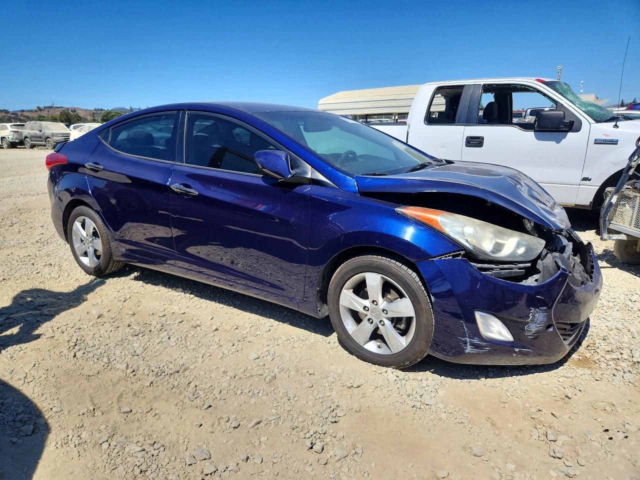 2013 Hyundai Elantra Gls Blue vin: 5NPDH4AE1DH440054