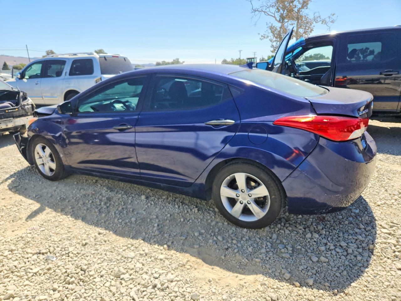 2013 Hyundai Elantra Gls Blue vin: 5NPDH4AE1DH440054