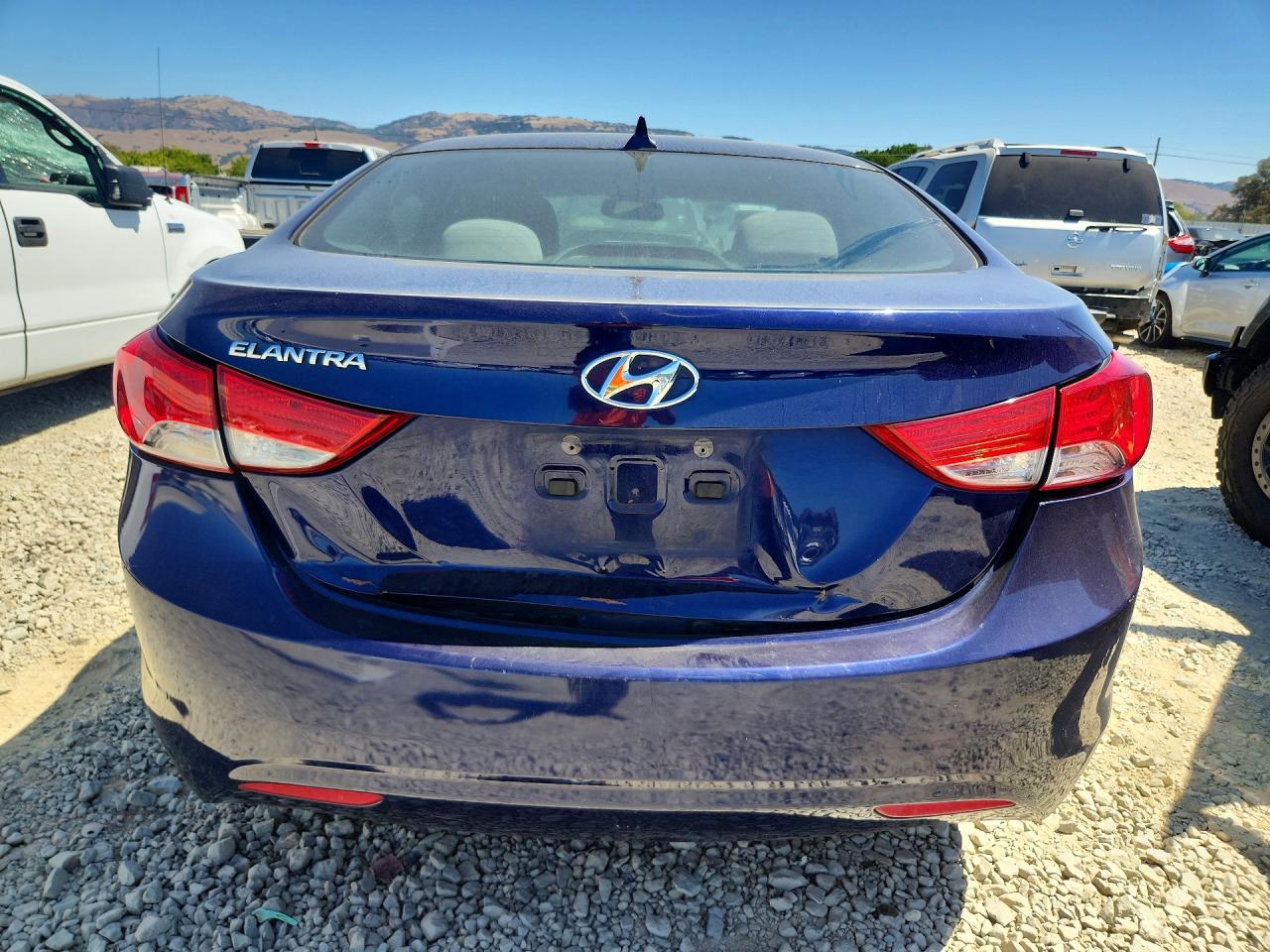 2013 Hyundai Elantra Gls Blue vin: 5NPDH4AE1DH440054