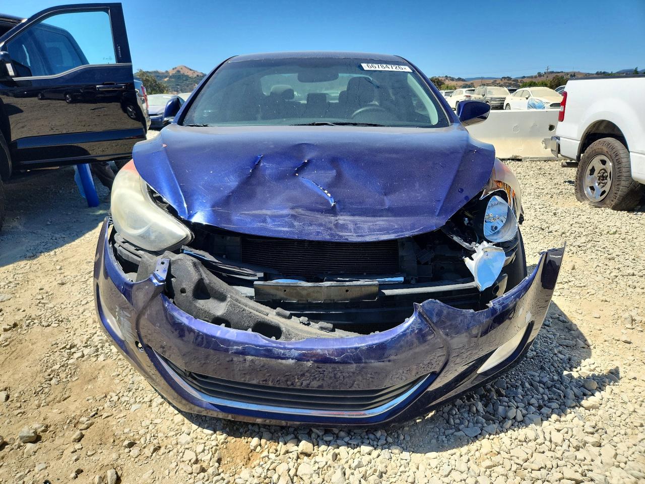 2013 Hyundai Elantra Gls Blue vin: 5NPDH4AE1DH440054