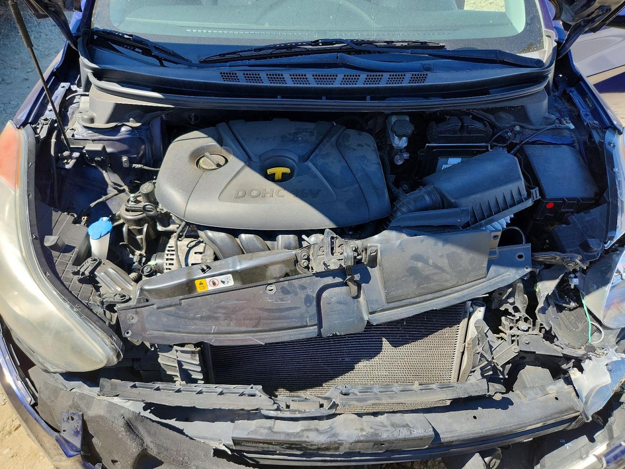 2013 Hyundai Elantra Gls Blue vin: 5NPDH4AE1DH440054