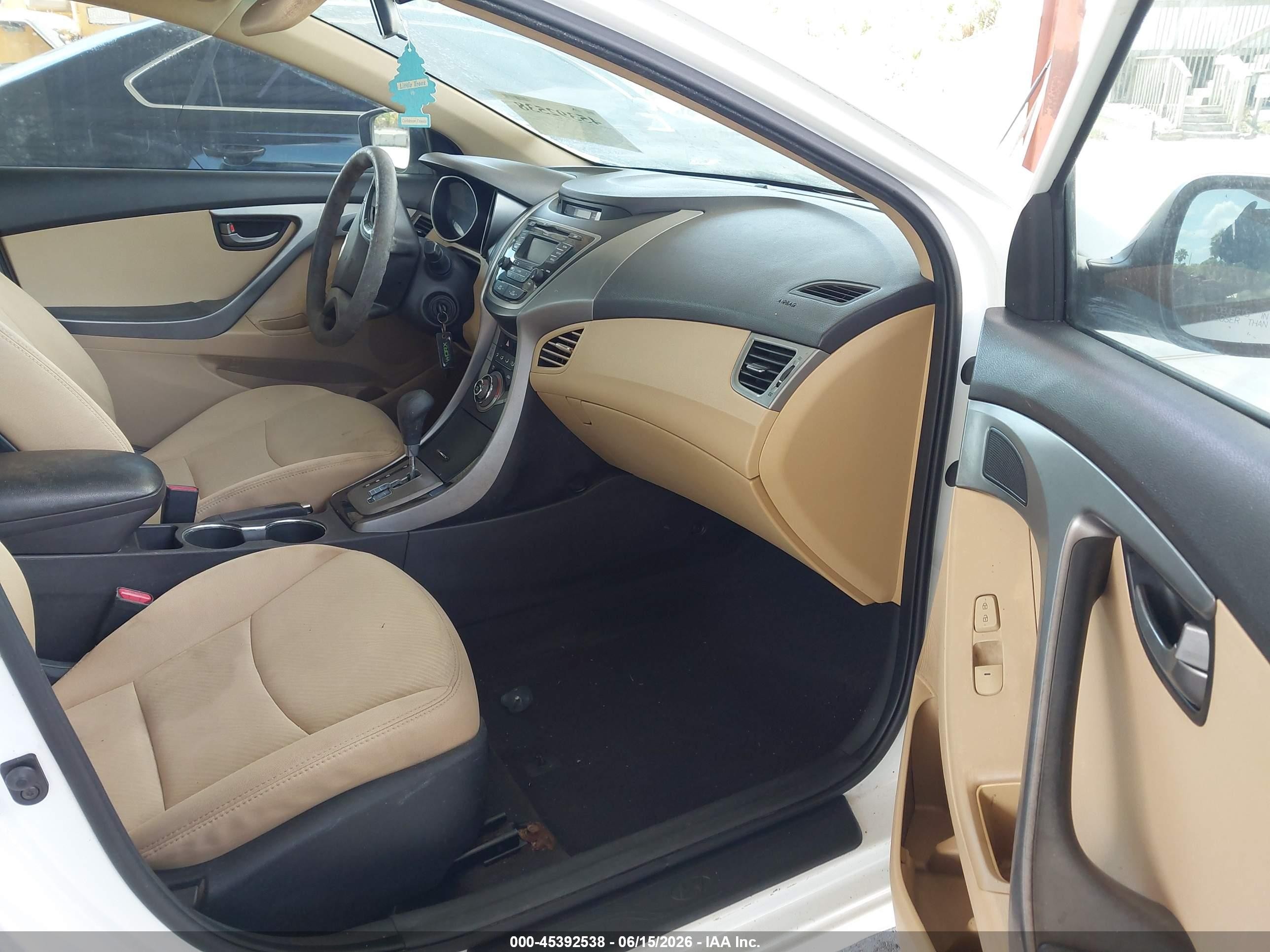 2013 Hyundai Elantra Gls White vin: 5NPDH4AE1DH442239