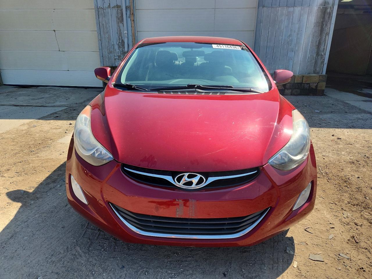 2013 Hyundai Elantra Gls Red vin: 5NPDH4AE1DH443780