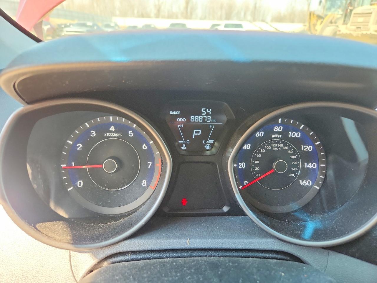 2013 Hyundai Elantra Gls Red vin: 5NPDH4AE1DH443780