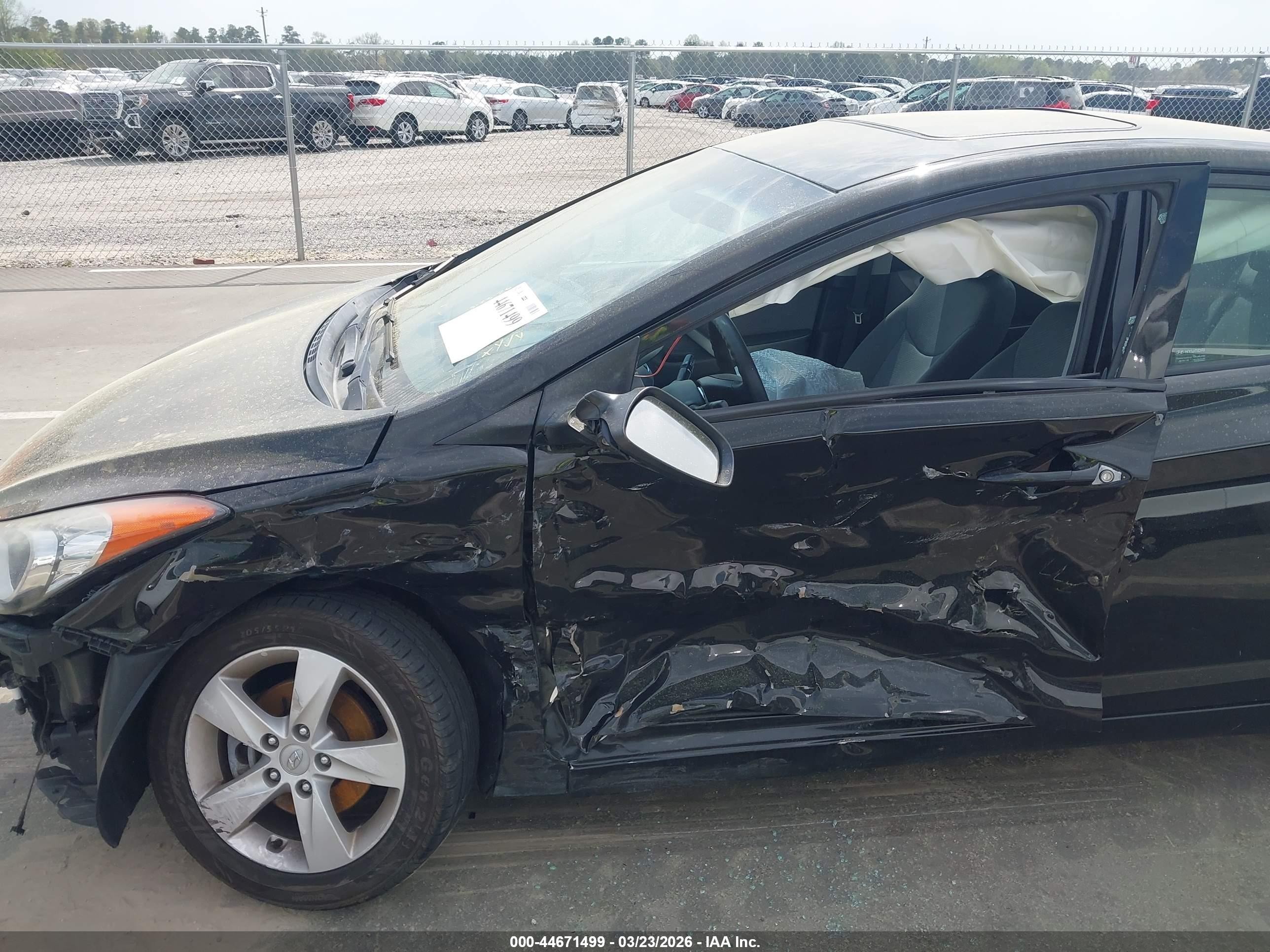 2013 Hyundai Elantra Gls Black vin: 5NPDH4AE1DH447859