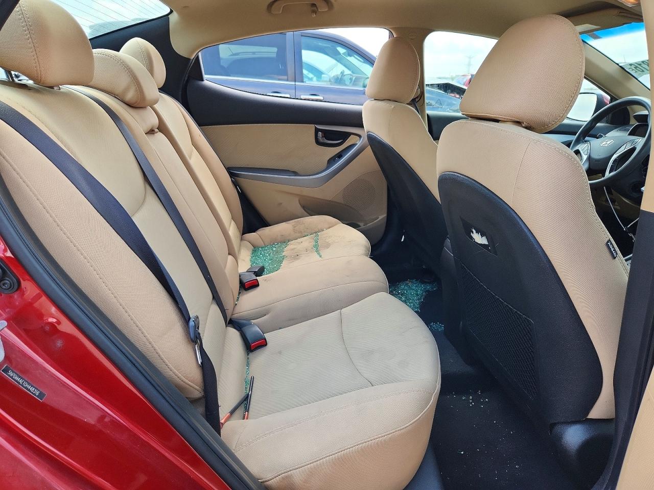 2013 Hyundai Elantra Gls Maroon vin: 5NPDH4AE1DH448316