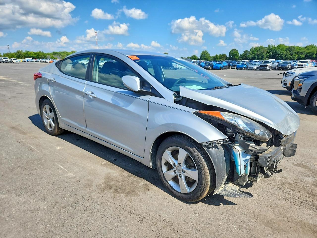 2013 Hyundai Elantra Gls Silver vin: 5NPDH4AE1DH448896