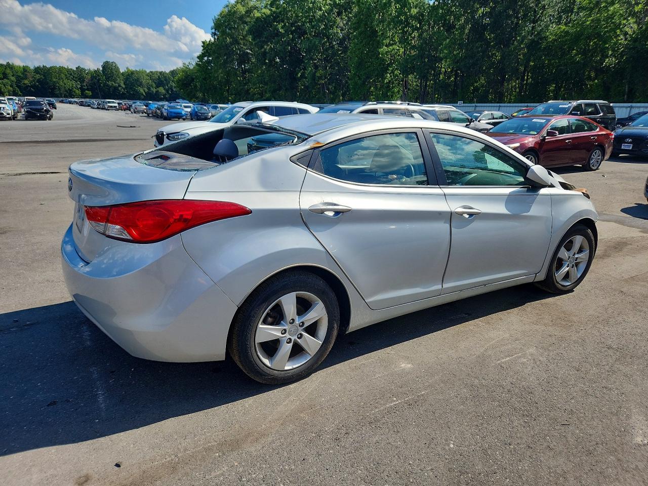 2013 Hyundai Elantra Gls Silver vin: 5NPDH4AE1DH448896