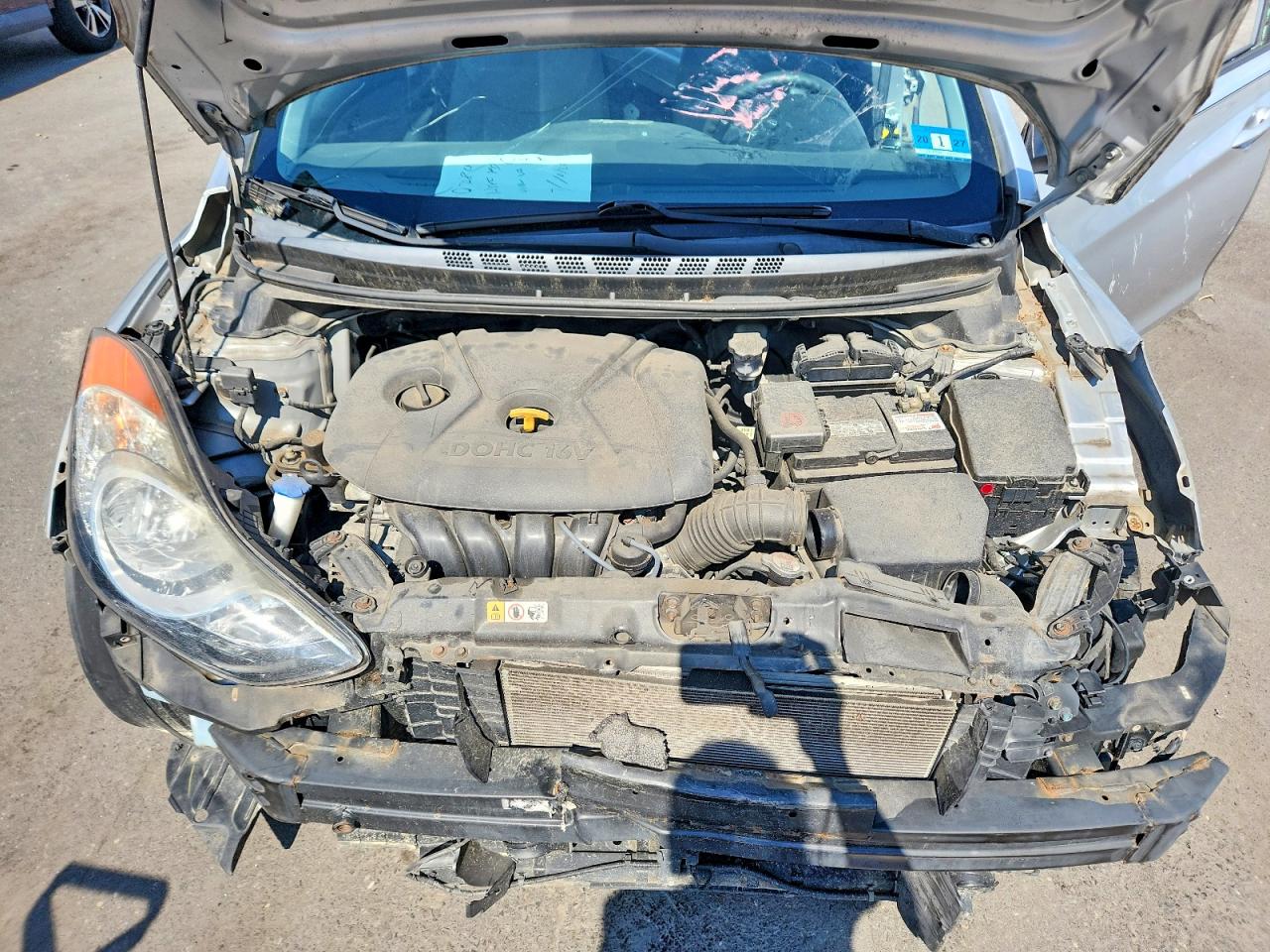 2013 Hyundai Elantra Gls Silver vin: 5NPDH4AE1DH448896
