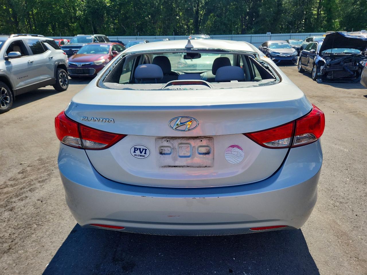 2013 Hyundai Elantra Gls Silver vin: 5NPDH4AE1DH448896