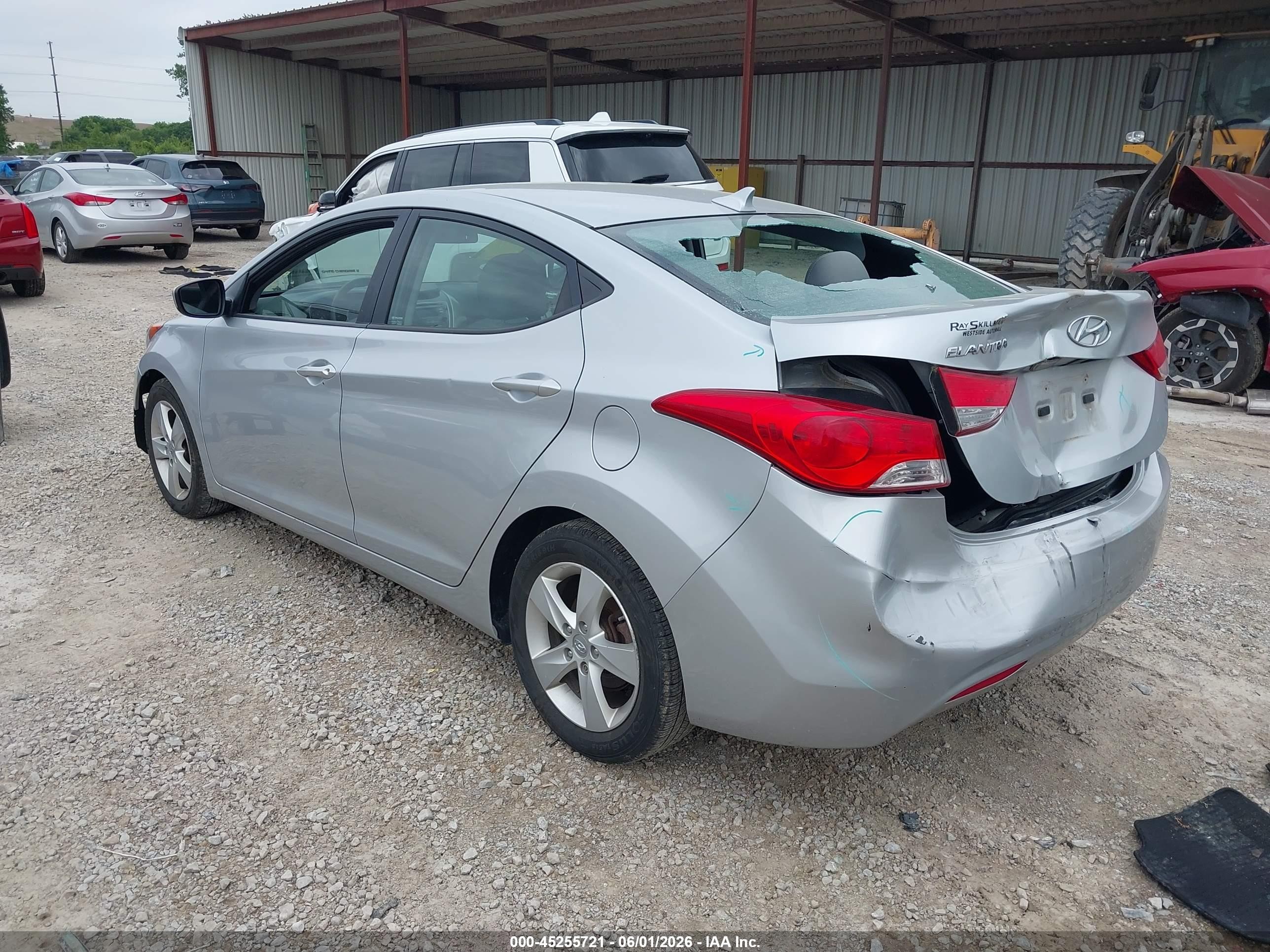 2013 Hyundai Elantra Gls Silver vin: 5NPDH4AE1DH449496