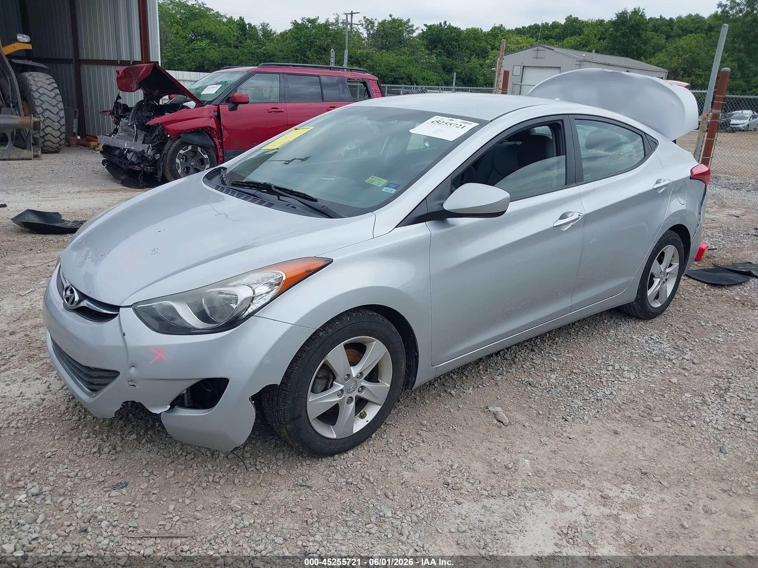 2013 Hyundai Elantra Gls Silver vin: 5NPDH4AE1DH449496