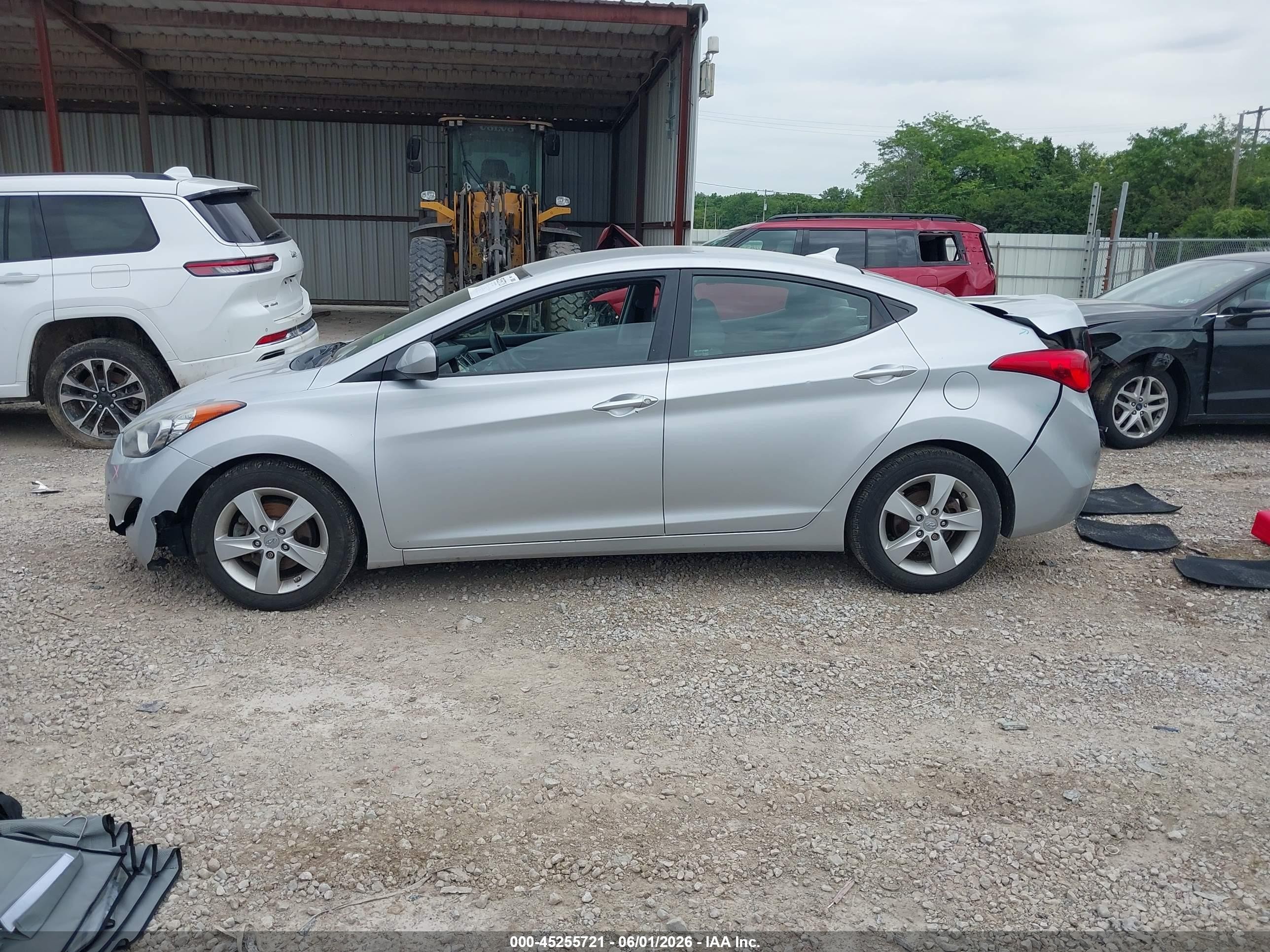 2013 Hyundai Elantra Gls Silver vin: 5NPDH4AE1DH449496