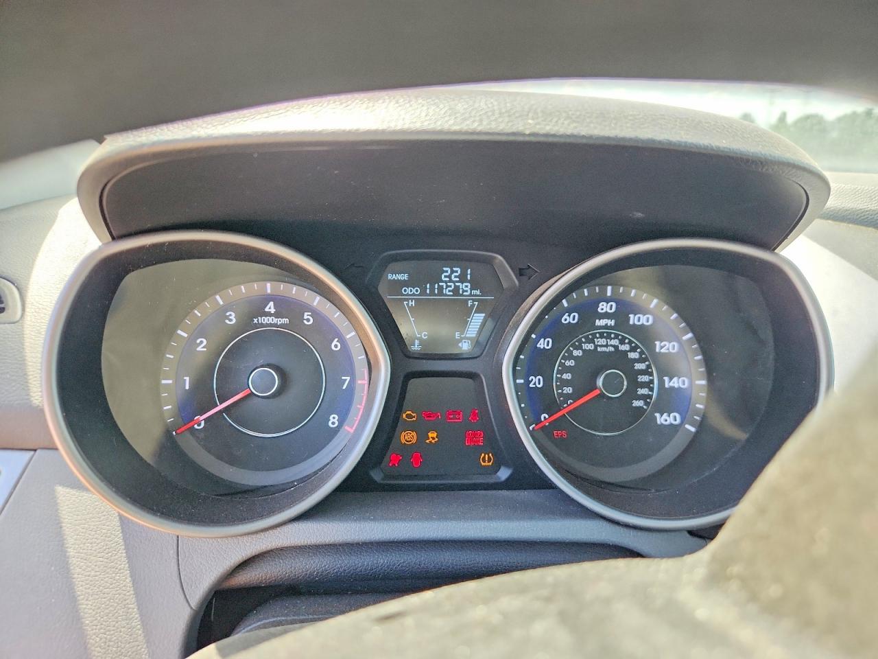 2013 Hyundai Elantra Gls Серый vin: 5NPDH4AE1DH453242