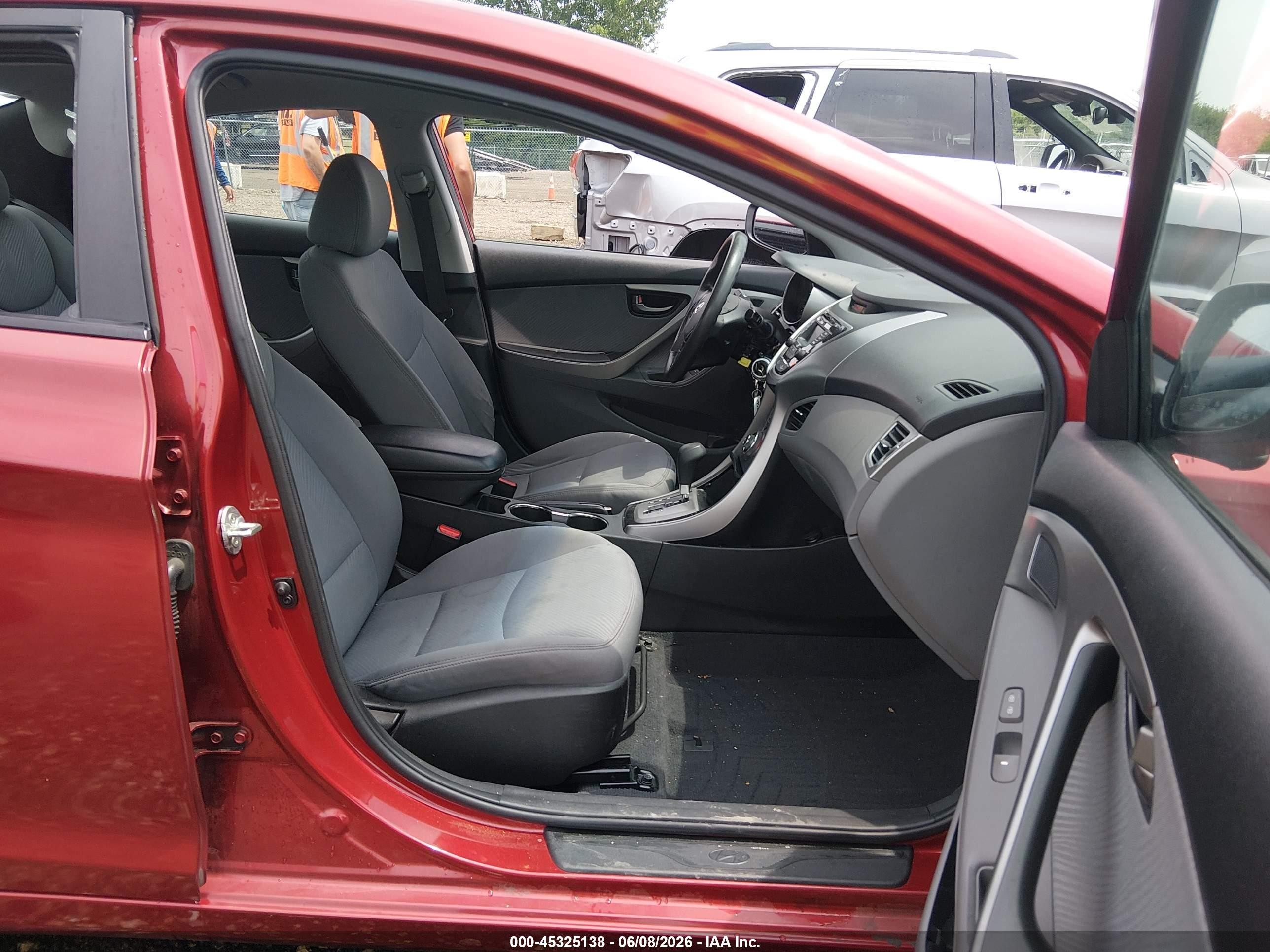 2013 Hyundai Elantra Gls Maroon vin: 5NPDH4AE1DH453449