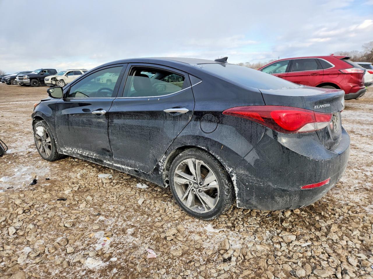 2014 Hyundai Elantra Se Black vin: 5NPDH4AE1EH453100