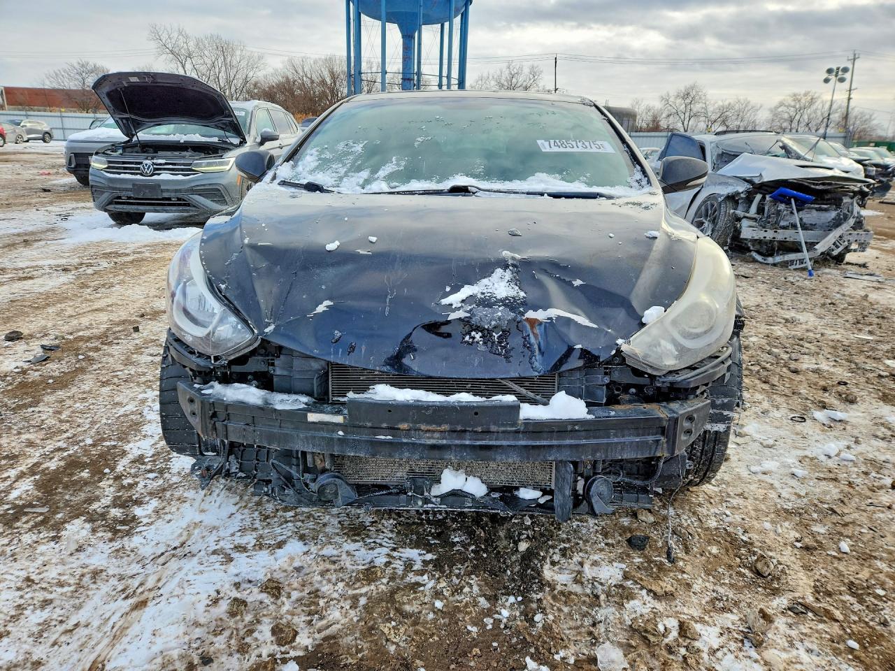 2014 Hyundai Elantra Se Black vin: 5NPDH4AE1EH453100