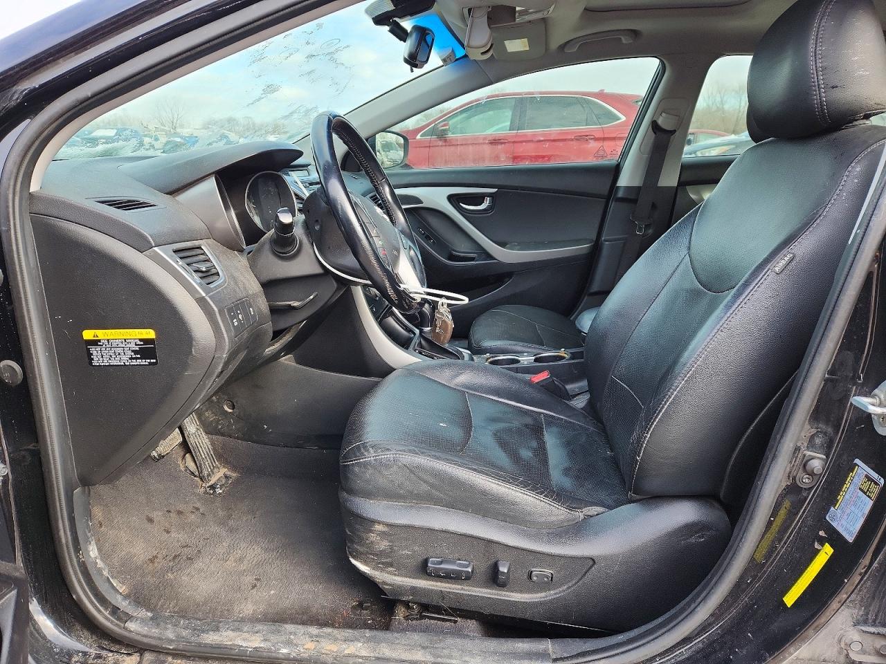 2014 Hyundai Elantra Se Black vin: 5NPDH4AE1EH453100