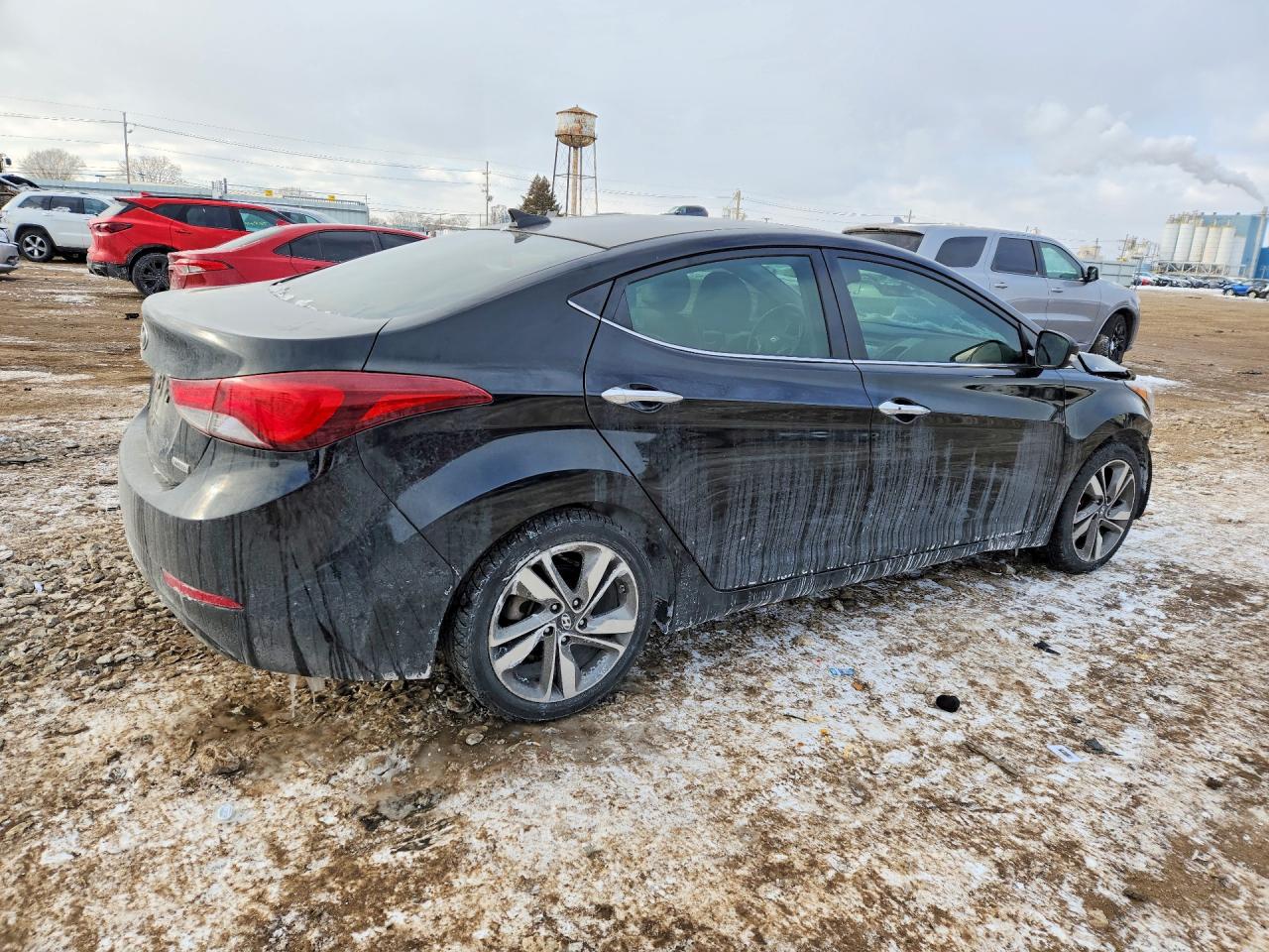 2014 Hyundai Elantra Se Black vin: 5NPDH4AE1EH453100